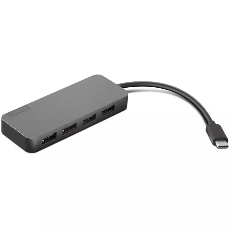 Lenovo 4X90X21427 Docking station/replicador de portas para portátil USB 3.2 Gen 2 (3.1 Gen 2) Type-C cinzento