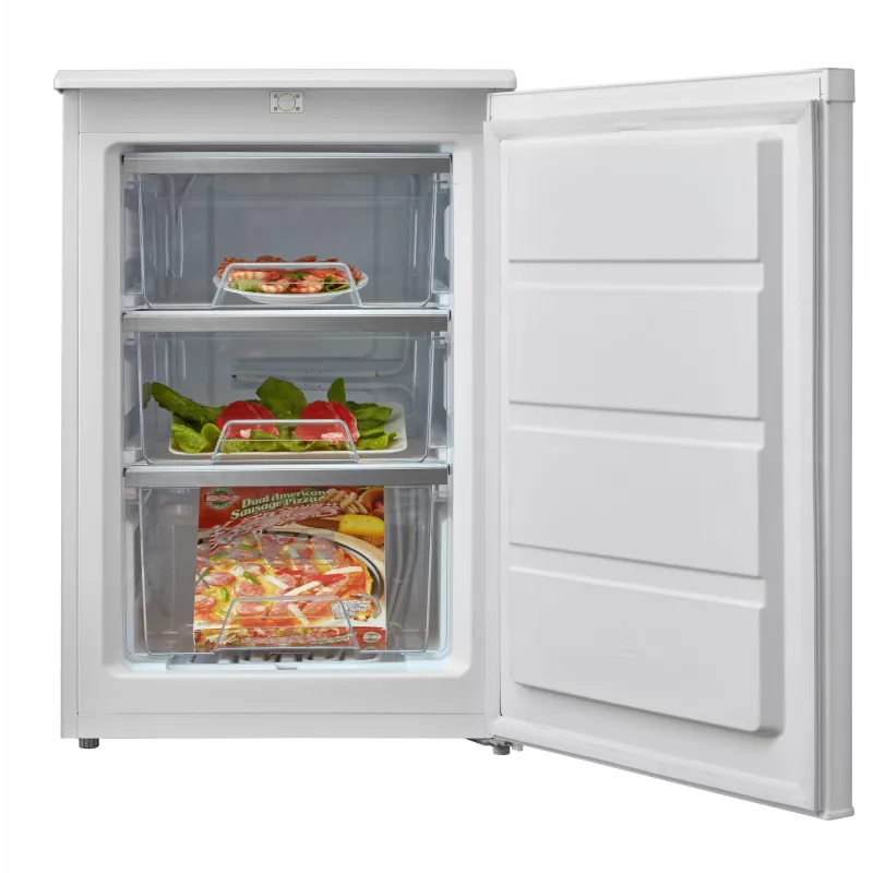 Arca congeladora Midea | MDRD129FZE01 | Classe de eficiência energética E | Vertical | Independente | Altura 84,5 cm | Capacidade útil total 86 L | branco