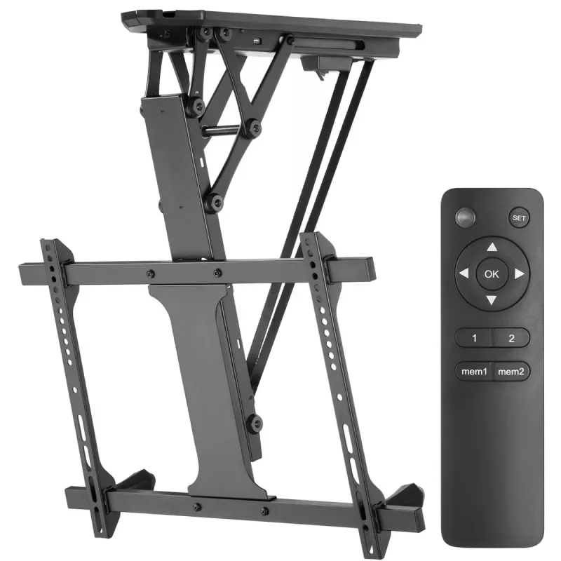 Suporte de teto elétrico para TV MACLEAN MC-880 para televisores de 32–70 polegadas, máx. 35 kg, VESA até 600×400