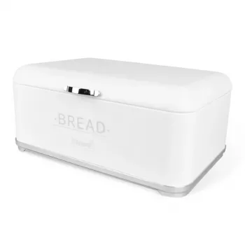 Caixa de pão Maestro MR1677-AR-W – retangular aço inoxidável, branca, 340×220×160 mm