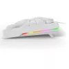 Teclado Sharkoon SGK25 75% QWERTZ USB com fios RGB LED branco