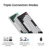 Teclado mecânico Keychron Q6 HE QMK com estabilizadores magnéticos Gateron Double‑Rail