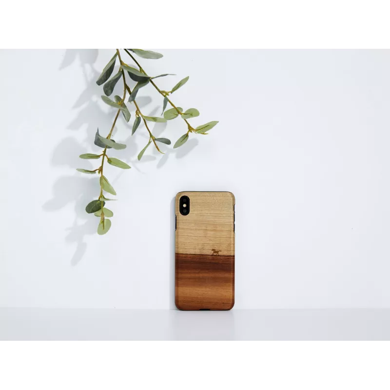 Capa para telemóvel Man and Wood para iPhone XS Max — capa protetora preta