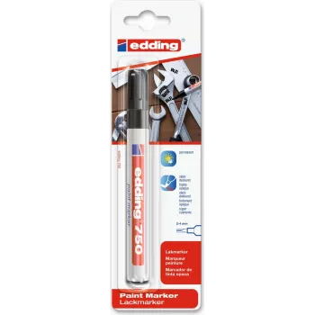Marcador Edding 750 preto 1 unid.