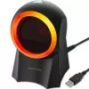 Qoltec 50857 leitor de códigos de barras de secretária com fio, 1D/2D, QR, USB, cabo de 1,75 m