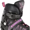 Patins 2IN1 Nils Extreme NH11912 A PRETO/ROSA TAM. S (31-34) com patins de hóquei substituíveis
