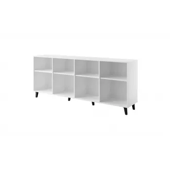 Cómoda FARO 200x42x82 branco mate + carvalho craft