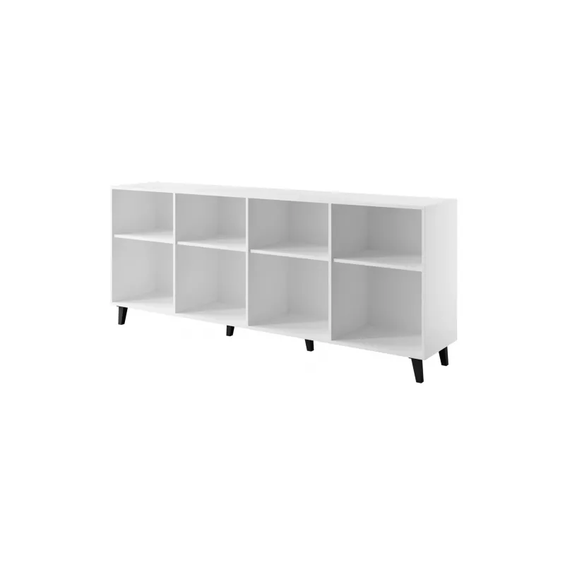 Cómoda FARO 200x42x82 branco mate + carvalho craft