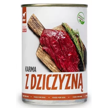 TUF TUF Comida de carne de veado - Comida húmida para cães - 800 g