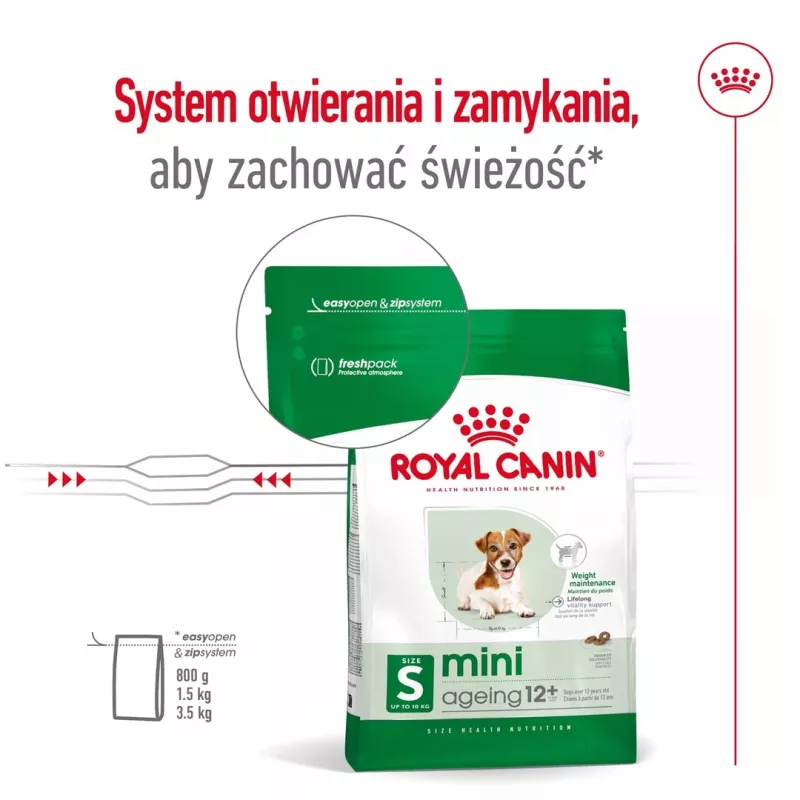 ROYAL CANIN Mini Ageing Adult +12 - Ração seca para cães - 3,5 kg