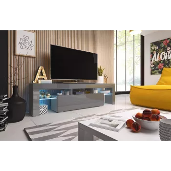 Suporte de TV para cama TORO 158 cinzento/cinzento brilhante