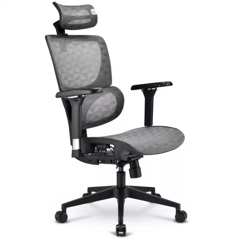Cadeira de escritório Sharkoon OfficePal C40M assento em malha encosto em malha, cinzento, máx. 150 kg