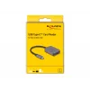 Leitor de cartões DeLOCK USB Type-C alumínio SD Micro SD 5000 Mbit/s
