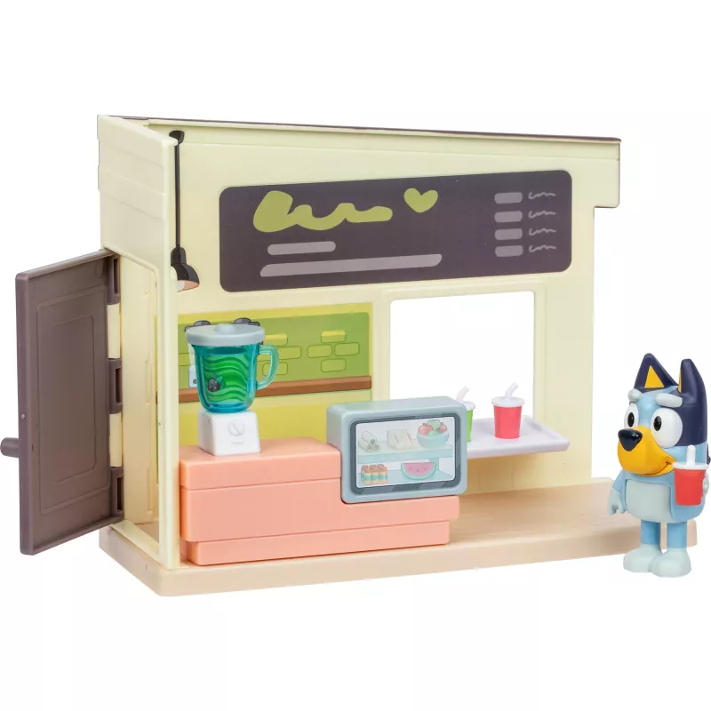 Conjunto de figuras Bluey Mini Juice Shop