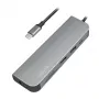 LogiLink UA0343 hub multiporta USB-C alumínio USB 3.2 2.ª geração mult
