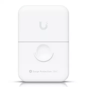 Proteção contra sobretensão Ethernet UBIQUITI UACC-ETH-SP-Pro — 10 Gbit/s, 600 V, policarbonato, branco