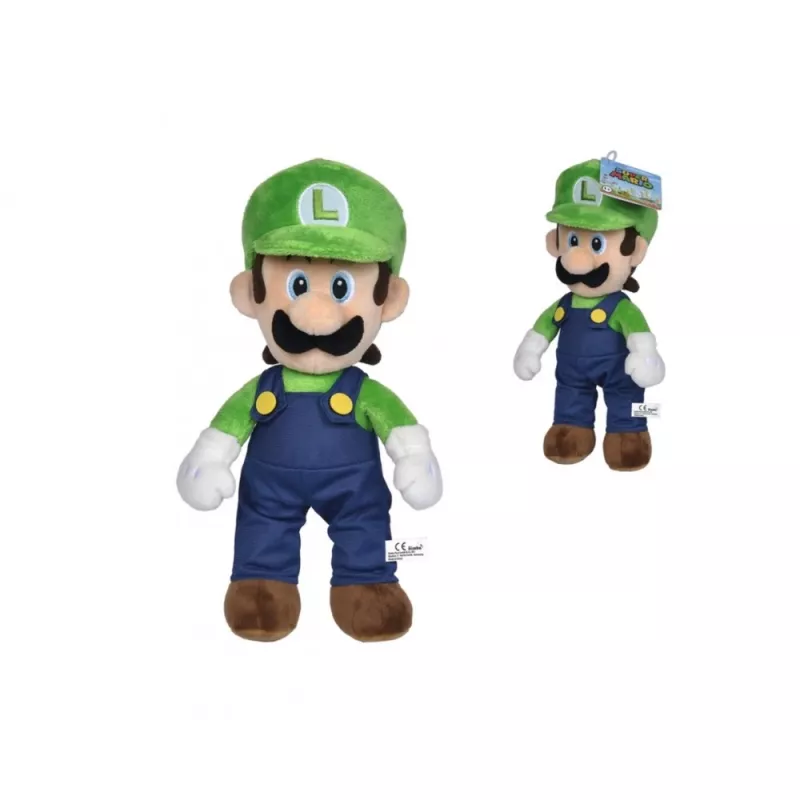Peluche Super Mario, Luigi, 30 cm