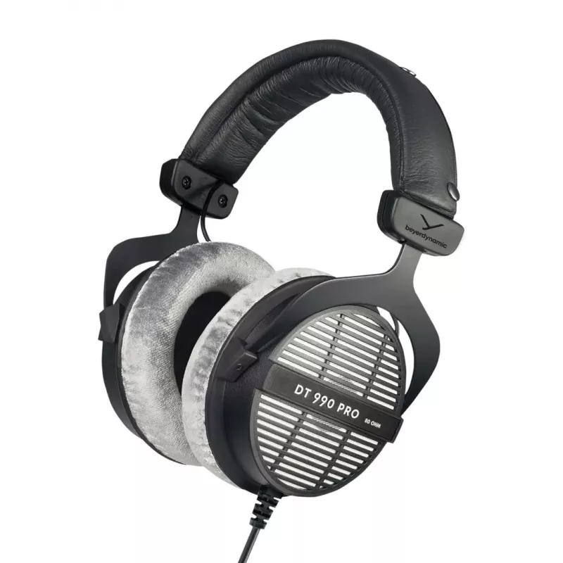 Auscultador de estúdio Beyerdynamic DT 990 PRO 80 Ω, com fios, circumaural, cabo de 3 m, preto