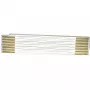 Metro articulado STANLEY 0-35-458, madeira, 2 m, 17 mm de largura, branco/amarelo