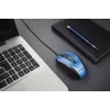Rato com fio USB, 4 botões, ótico, simétrico, azul