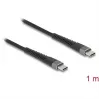 Cabo USB DeLOCK 81124 USB 2.0 1m USB C preto