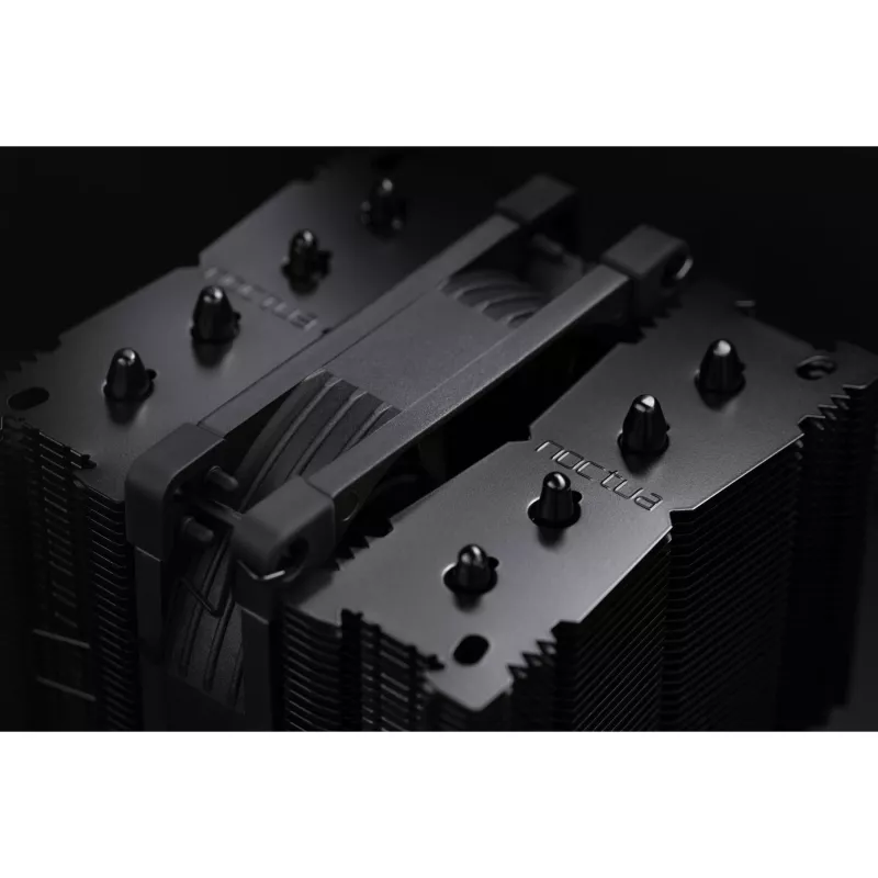Cooler de CPU Noctua NH-D9L chromax.black, ventoinha de 92 mm, 400-2000 RPM, 78,9 m³/h, 95x95x110 mm, preto