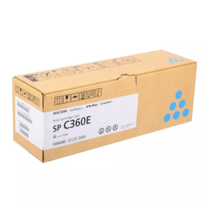 Ricoh SP C360E 408189 cartucho de toner, ciano