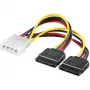 Goobay Adaptador de alimentação SATA 4 pinos - 2x15 pinos Molex