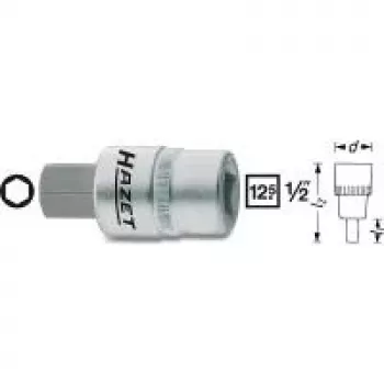 Hazet chave de fendas de encaixe sextavado interior 12,5 mm (1/2), chave de fendas para pinça de travão 986-9 acionamento (ferramenta (986-9)