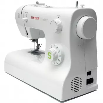 Máquina de costura SINGER Tradition 2273 — semiautomática, 23 pontos, casa de botão em 4 passos, braço livre, branca