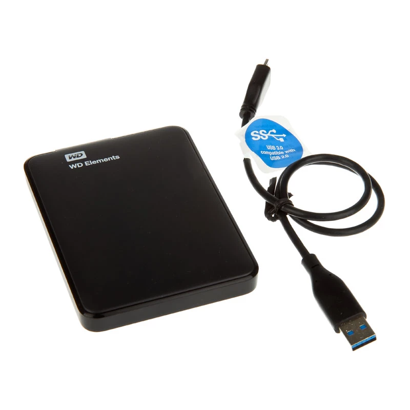 WD Elements Portable WDBUZG0010BBK - disco rígido - 1 TB - externo (portátil) - USB 3.0 (WDBUZG0010BBK)
