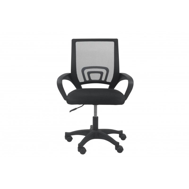 Topeshop FOTEL MORIS CZERŃ cadeira de escritório/computador assento acolchoado encosto em malha
