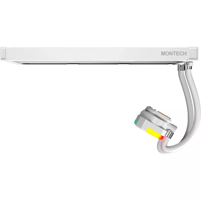 Radiador 360mm Montech HyperFlow ARGB 360 White — radiador de refrigeração líquida 360mm para PC
