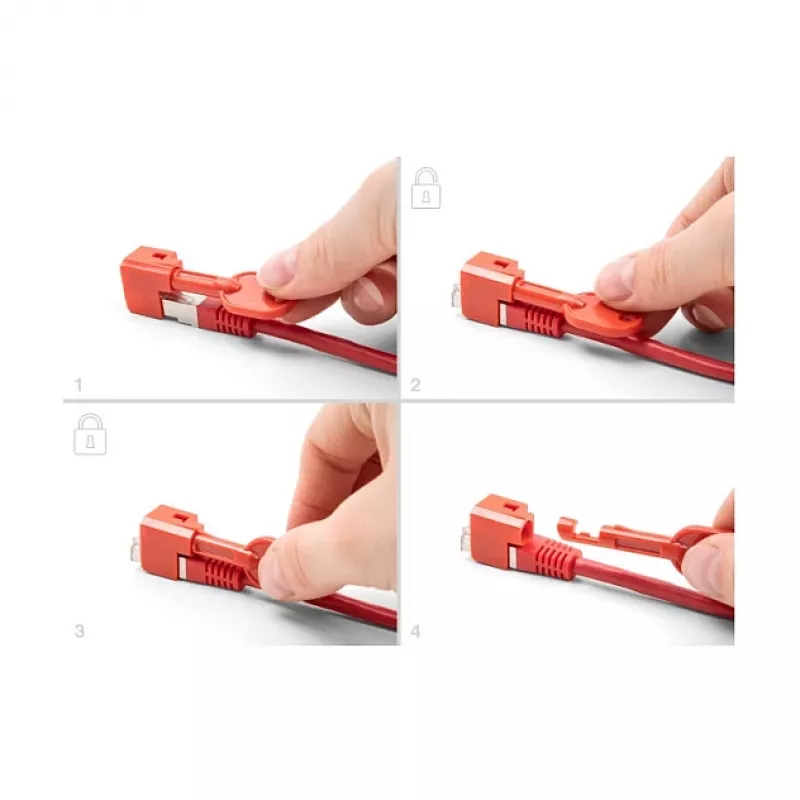 Bloqueador de portas DeLOCK 20929 RJ45 10 unid. vermelho