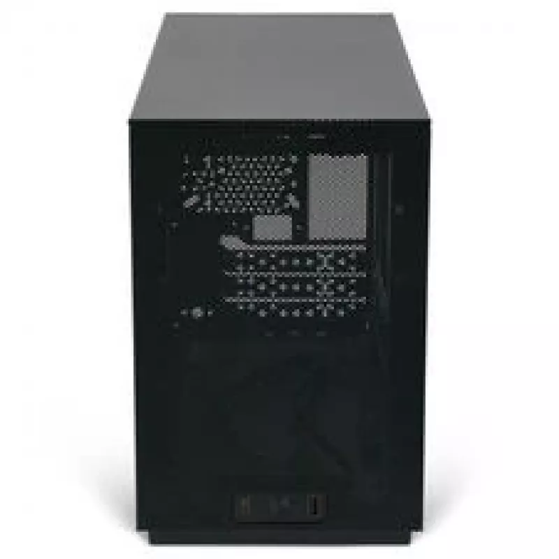 Caixa PC Mini ITX/ATX ssupd Meshroom D (CS-MRD-BK-1) — caixa compacta preta com painéis mesh