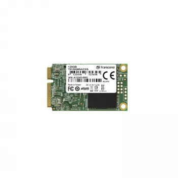 SSD|TRANSCEND|128GB|mSATA|SATA 3.0|Velocidade de escrita 400 MBytes/s|Velocidade de leitura 550 MBytes/s|MTBF 2000000 horas|TS128GMSA230S