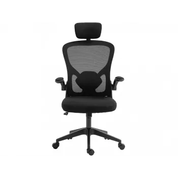 Cadeira gaming Sandberg ErgoFusion Basic assento acolchoado encosto em malha preto