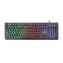 Teclado US Baracuda Starfish preto Modelo STARFISH — formato compacto, layout US