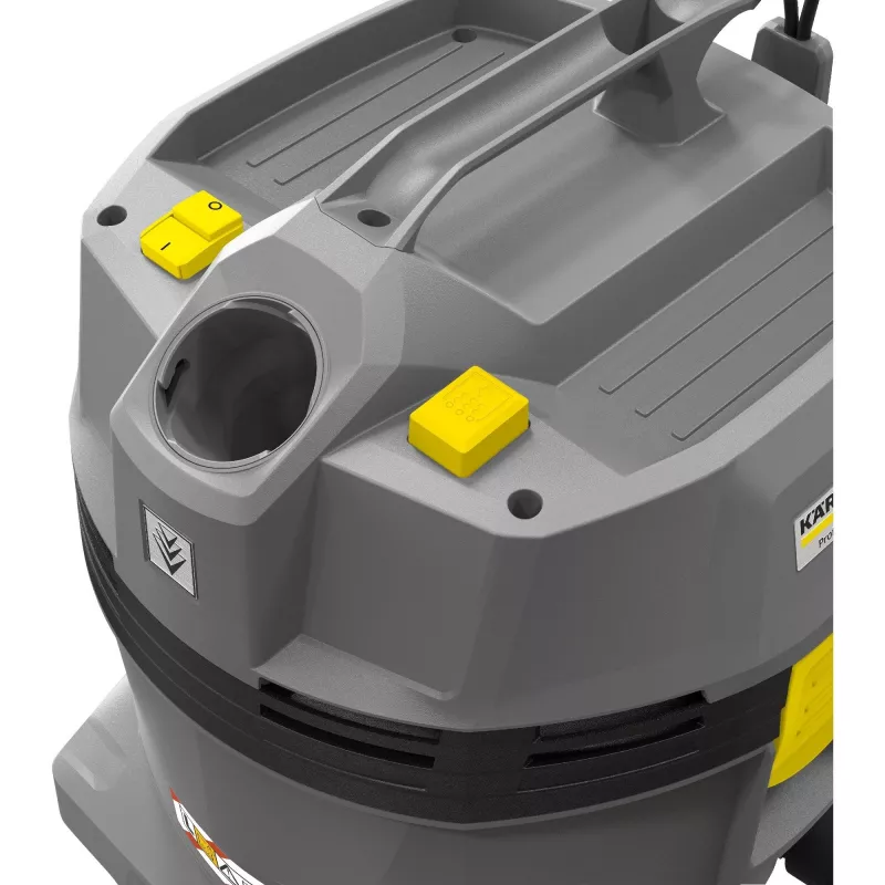 Kärcher Professional NT 22/1 Ap L aspirador de sólidos e líquidos, 22 l, 1300 W, 25,5 kPa, 71 l/s, preto/cinzento/amarelo