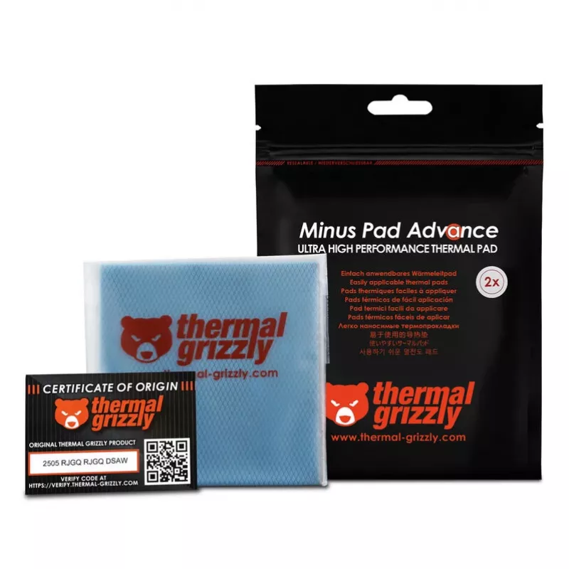 Thermal Grizzly Minus Pad Advance - 100 x 100 x 2,0 mm, 2 unidades