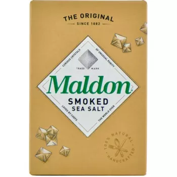 Sal marinho fumado, tempero 125 g, caixa dobrável
