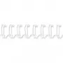 Fellowes - arame para encadernação - 8 mm - 34 anéis - A4 (210 x 297 mm) - 50 folhas - branco - 100 unid. - para Fellowes WB 500 (53258)