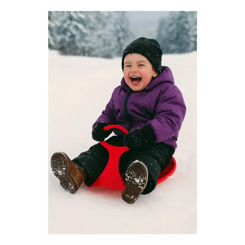 Trenó Jamara Snow Play Snow Glider vermelho — plástico, 570×380×30 mm