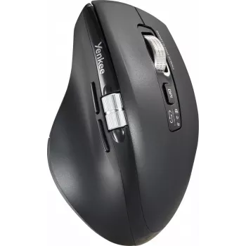 Rato sem fios YENKEE SPIN DUAL 2095BK — rato ótico compacto de modo duplo, modelo YMS 2095B SPIN