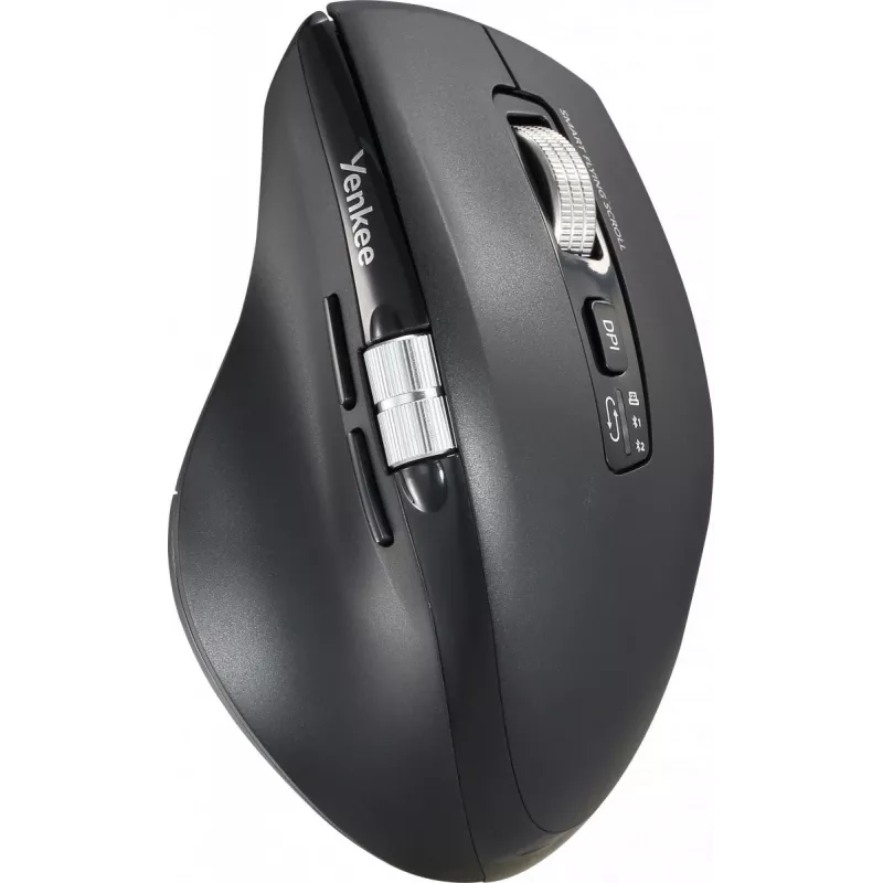 Rato sem fios YENKEE SPIN DUAL 2095BK — rato ótico compacto de modo duplo, modelo YMS 2095B SPIN
