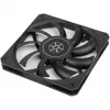 Ventoinha de caixa SILVERSTONE SST-AS120B 120mm preta transparente, 3-Pin
