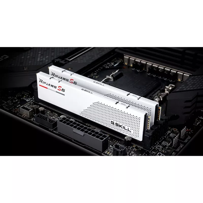 32GB 2x16GB Ripjaws S5 White DDR5-6000 CL32 Kit de memória RAM