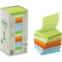 Papel de notas 3M Post-it quadrado azul, verde, rosa, roxo 100 folhas autoadesivo