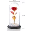 Rosa eterna em vidro Extralink Home, LED vermelho brilhante