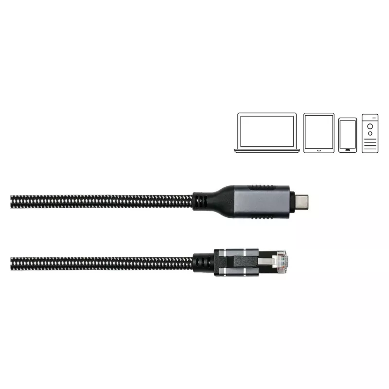 Good Connections Cabo Ethernet USB-C RJ45, antracite, 1,0 m
